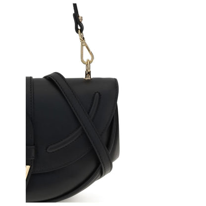 Black Calf Leather Bos Taurus Shoulder Bag