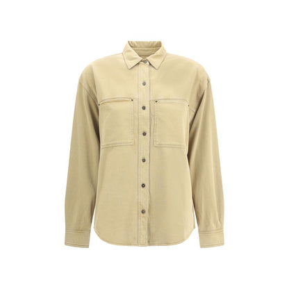 Beige Denim Shirt