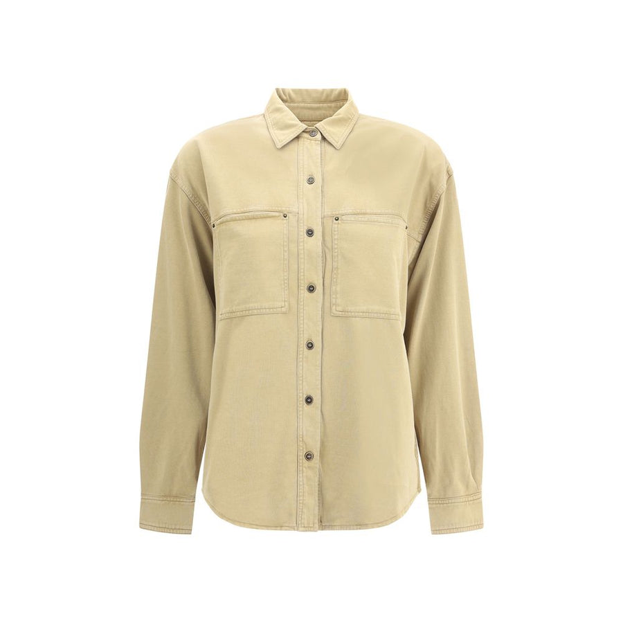 Beige Denim Shirt
