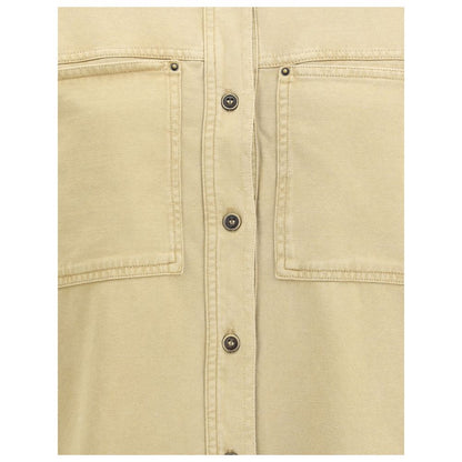 Beige Denim Shirt