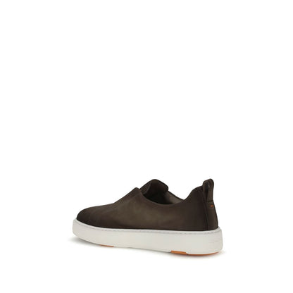 Brown Rubber Low Top Sneakers