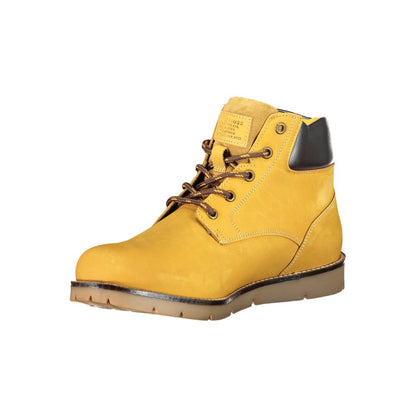 Yellow Leather Mens Boot