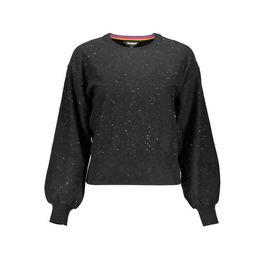 Black Polyester Sweatshirt