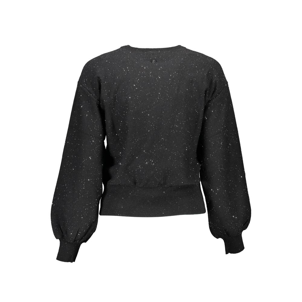Black Polyester Sweatshirt