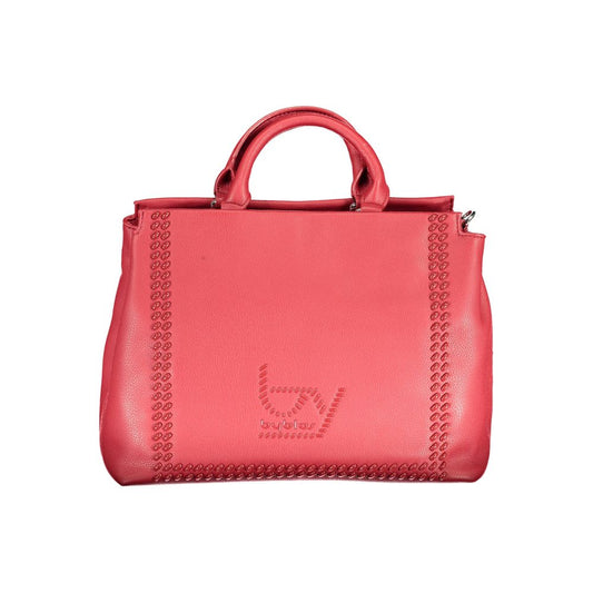 Rosso Polyurethane Women Handbag