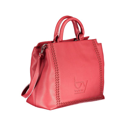 Rosso Polyurethane Women Handbag