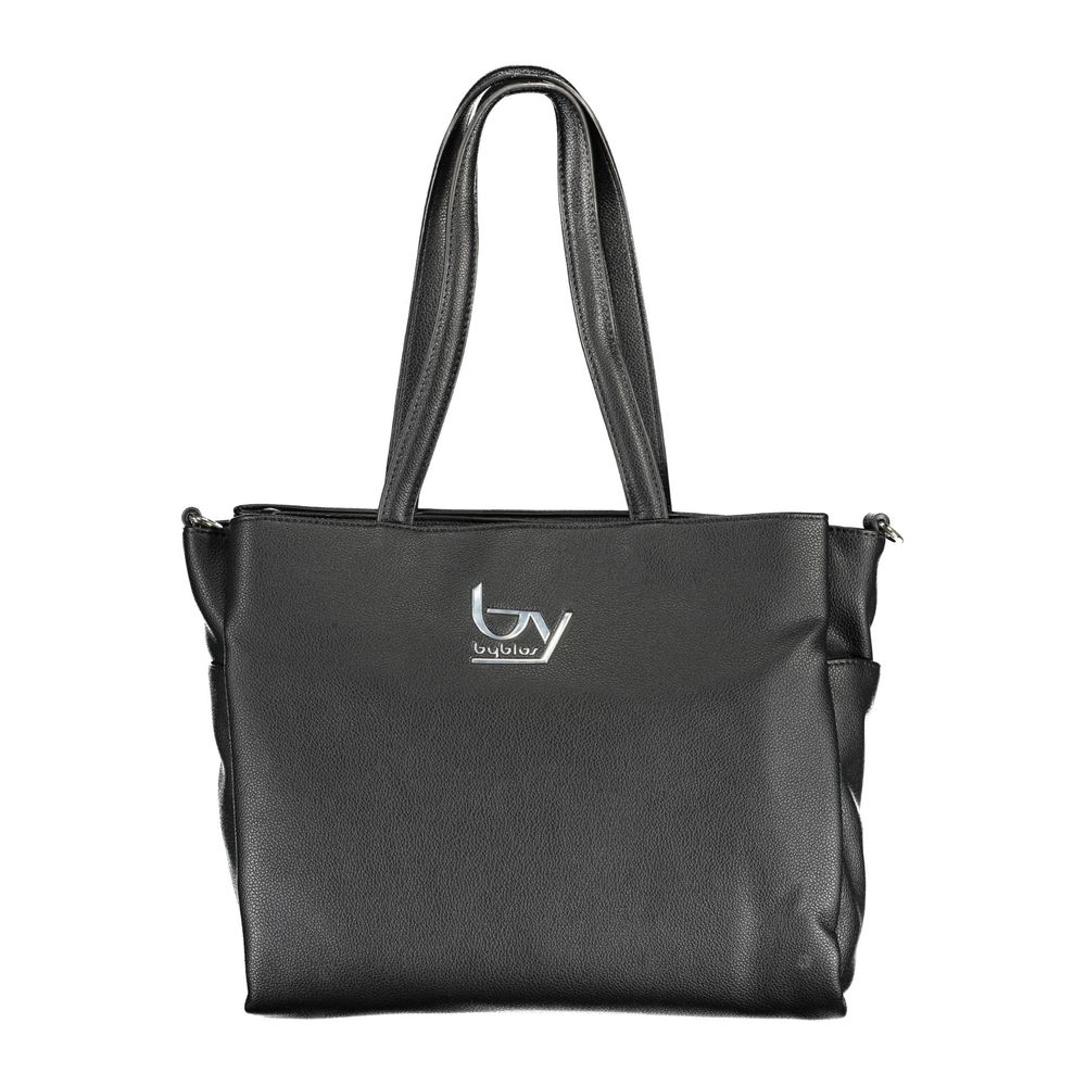 Black Polyurethane Women's Handbag