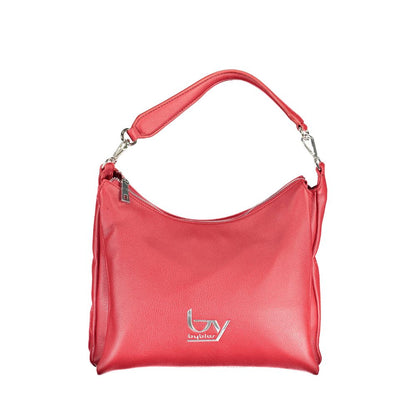 Rosso Polyurethane Women Handbag