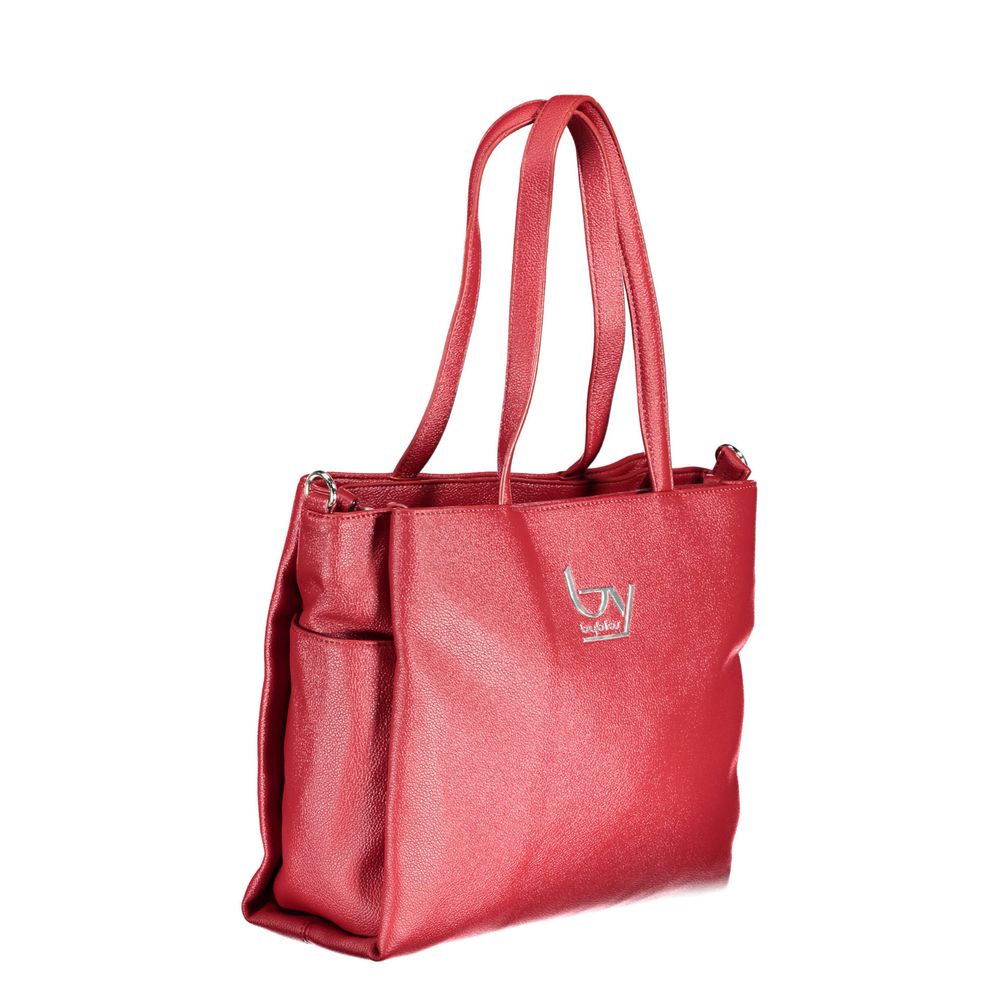Rosso Polyurethane Women Handbag