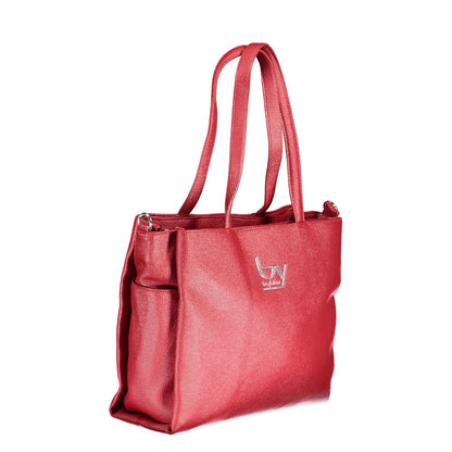 Rosso Polyurethane Women Handbag