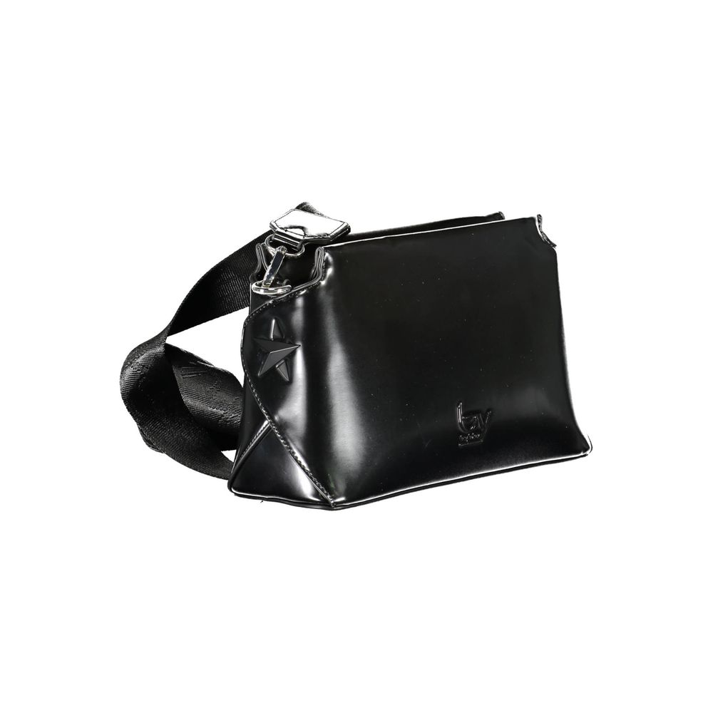 Black Polyurethane Women Handbag