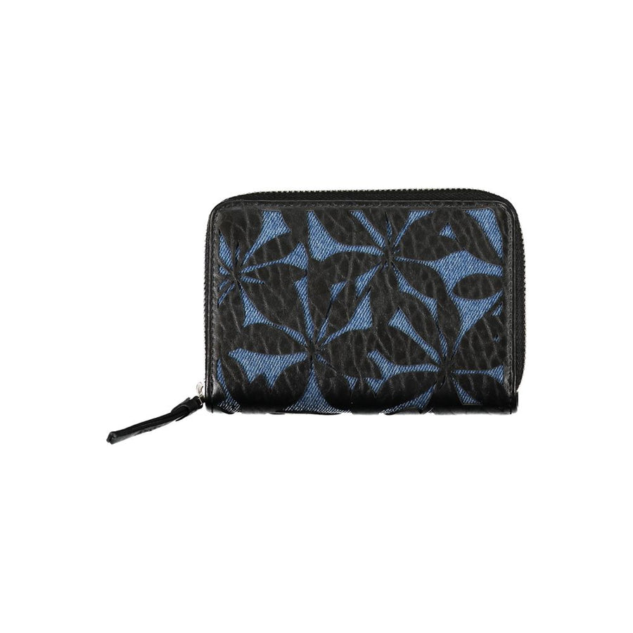 Black Polyurethane Women Wallet