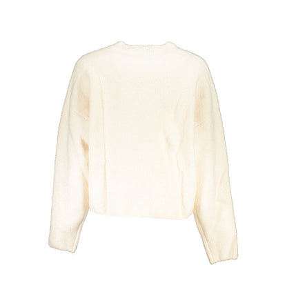 White Acrylic Women Sweater