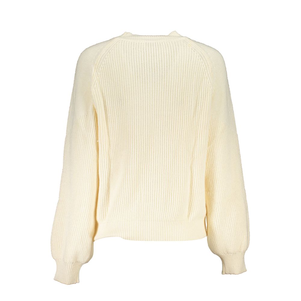 Bianco Poliestere Women Sweater Turtleneck