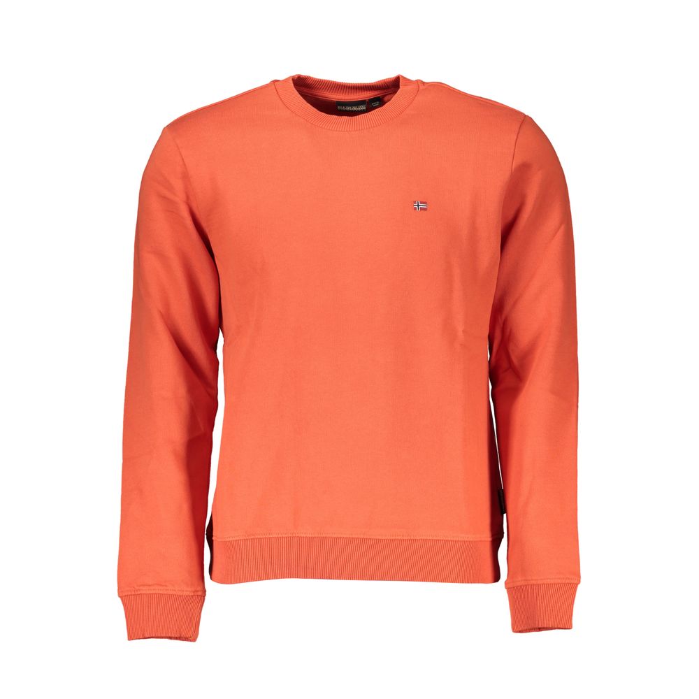 Red Cotton Men Sweatshirt