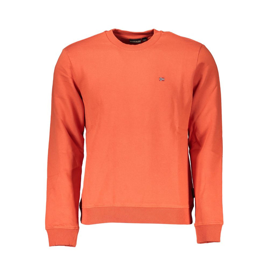 Red Cotton Men Sweatshirt