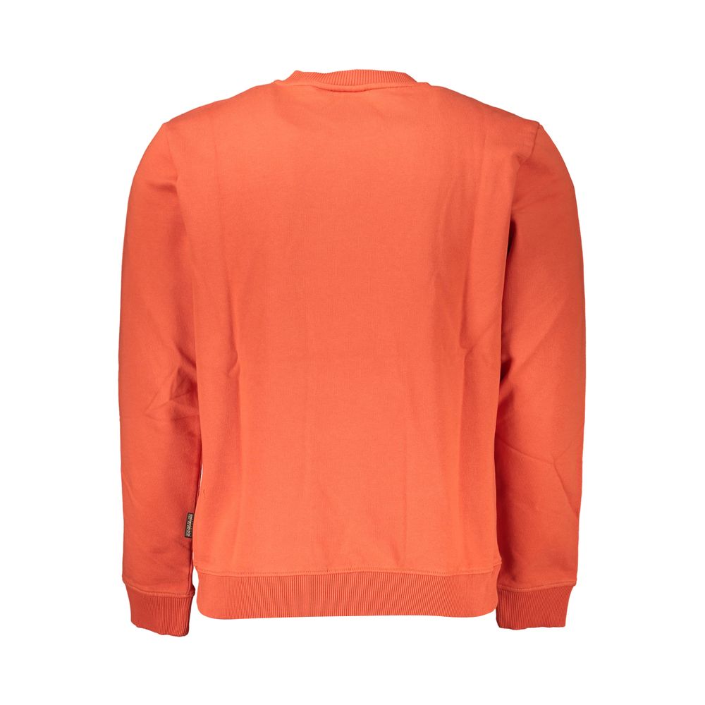 Red Cotton Men Sweatshirt