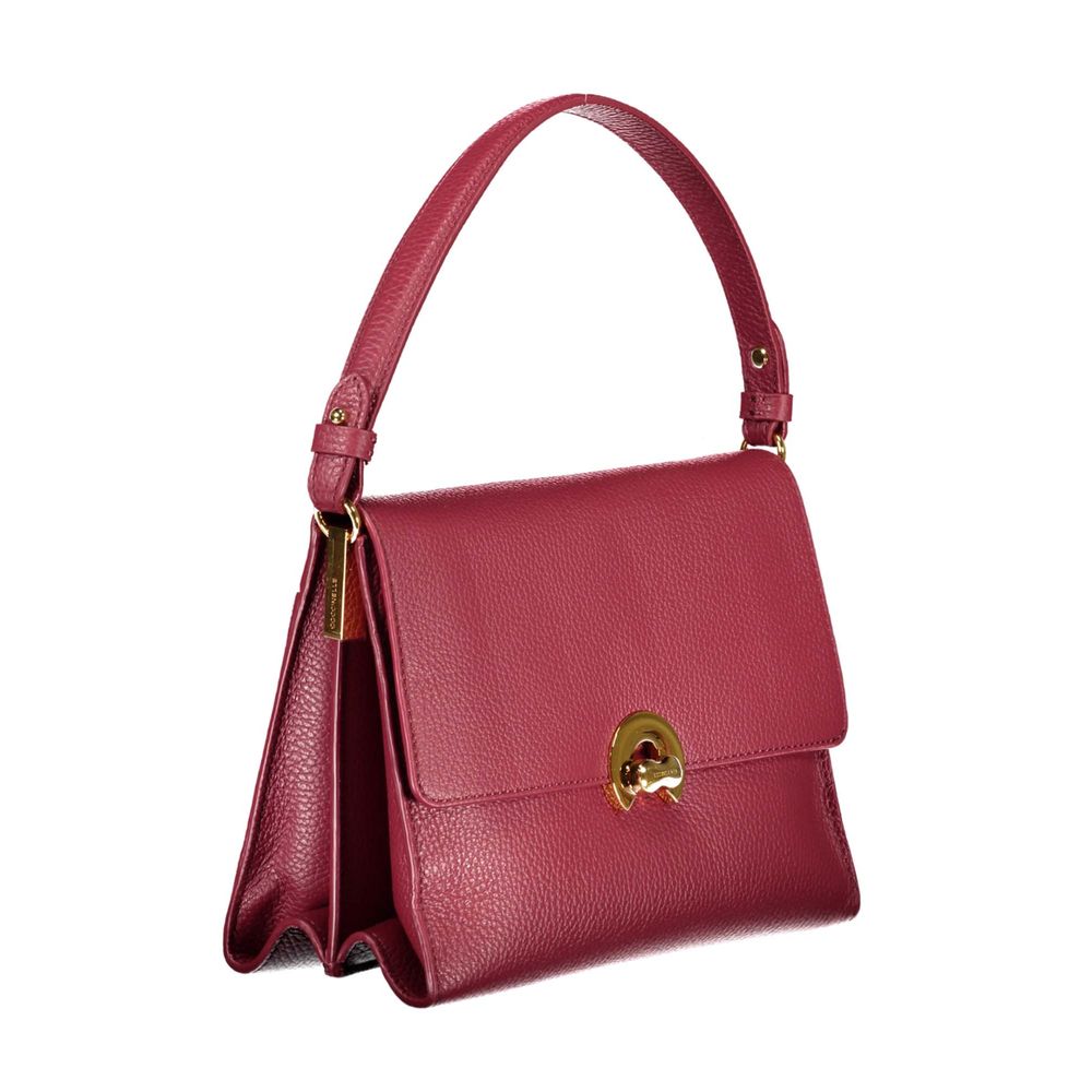 Red Leather Women Handbag