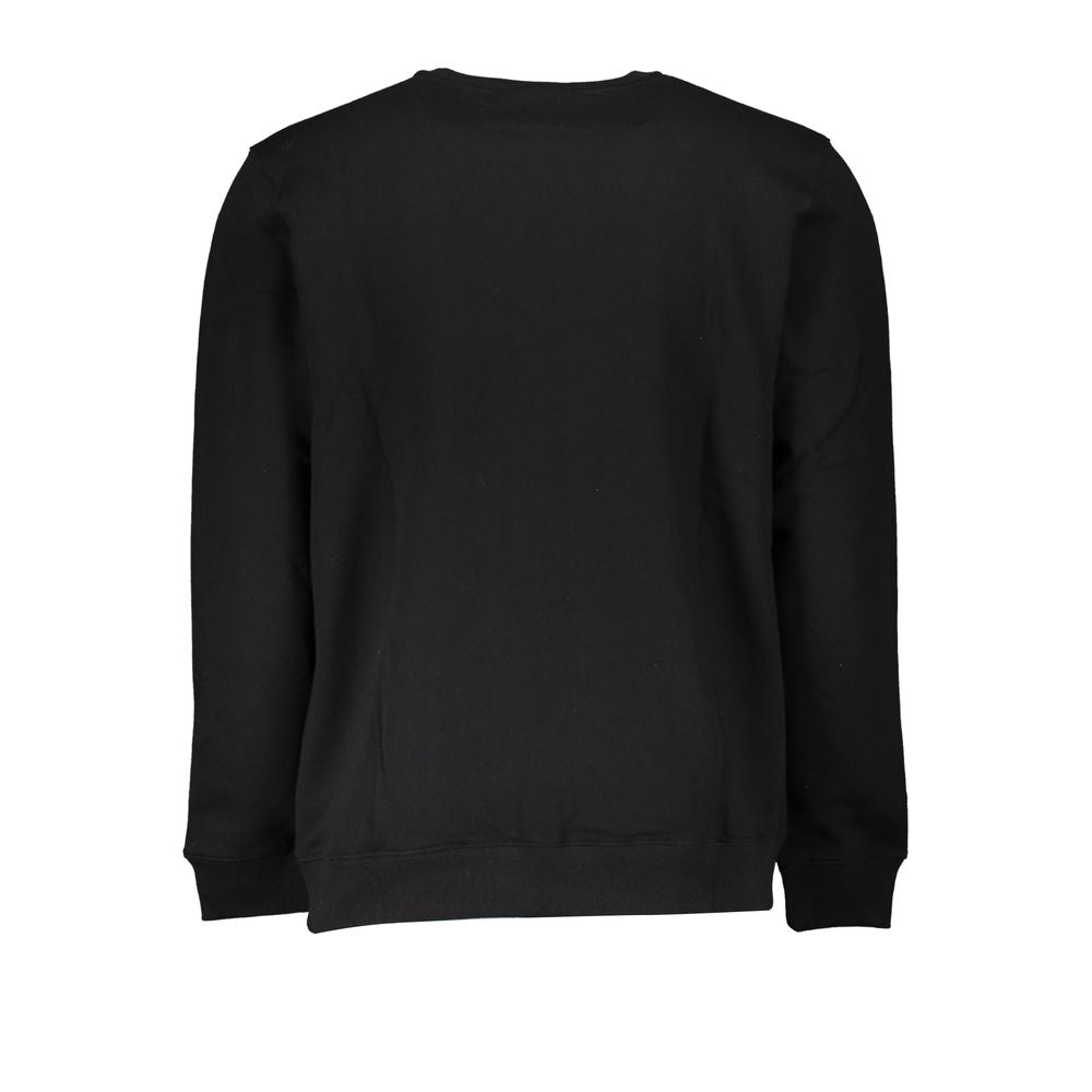 Black Cotton Men Sweater