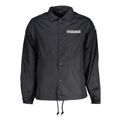Black Polyester Shell Jacket