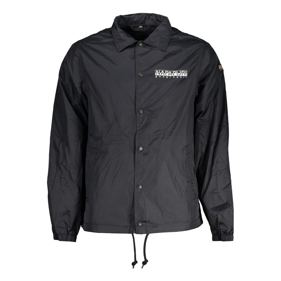 Black Polyester Shell Jacket