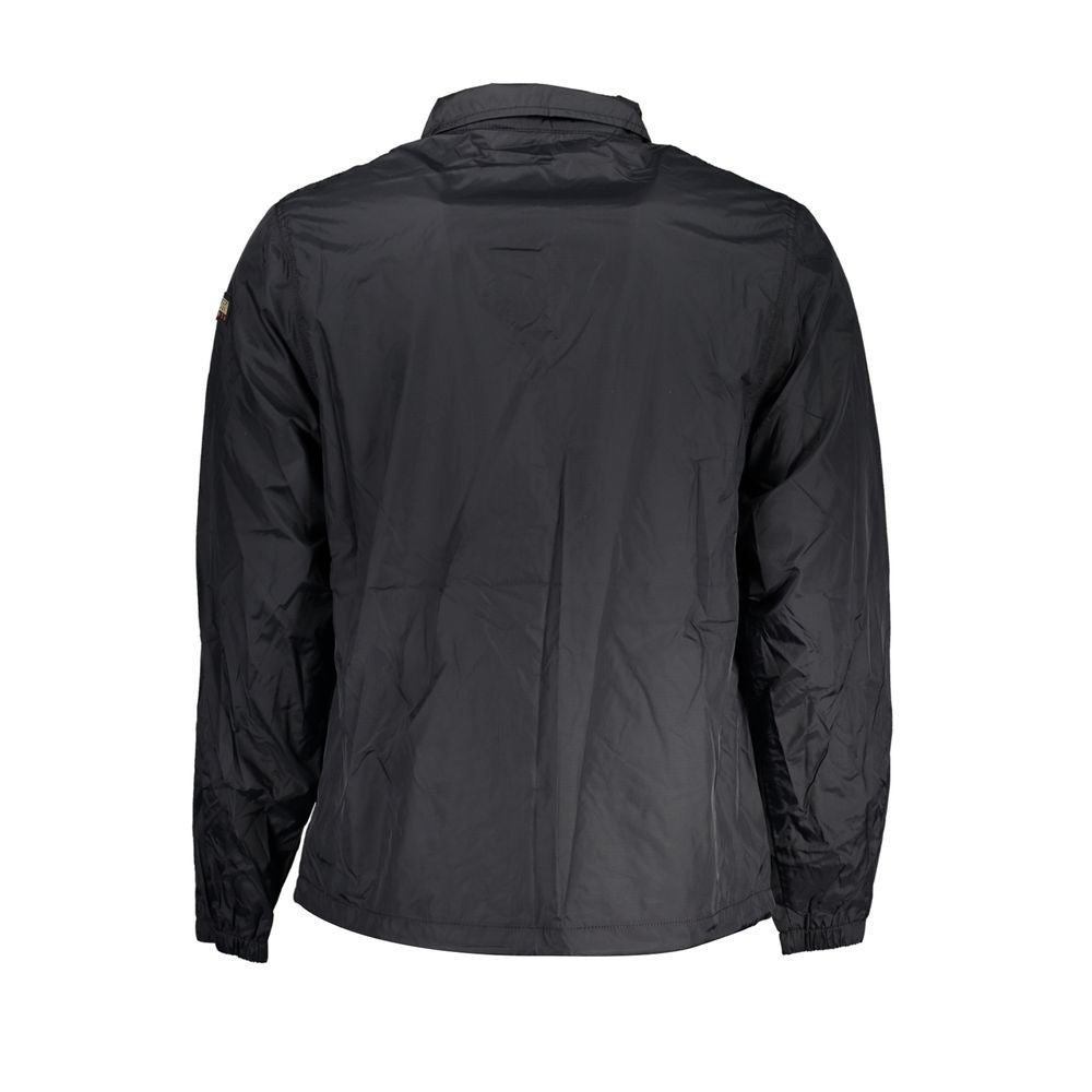 Black Polyester Shell Jacket