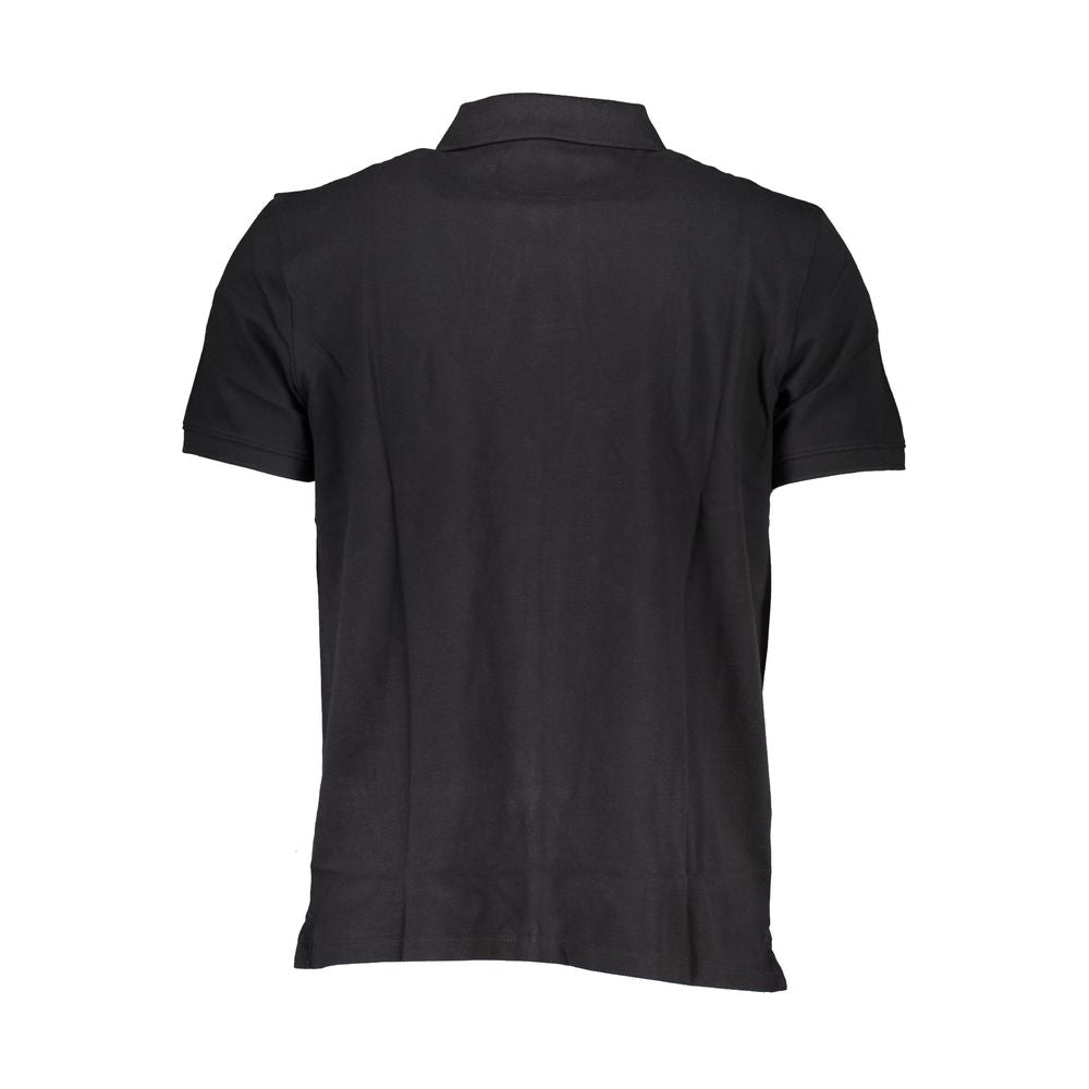 Black Organic Cotton Men Polo Shirt