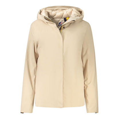 Beige Polyester Woman Jacket