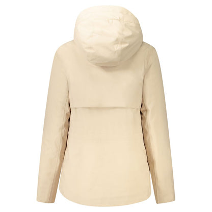Beige Polyester Woman Jacket