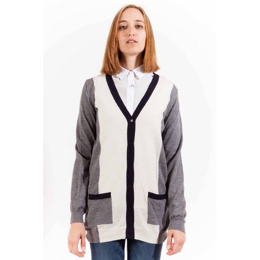Grigio Wool Women Cardigan