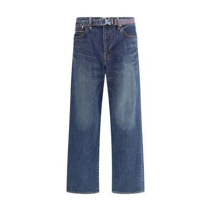 Blue Cotton Jeans Denim