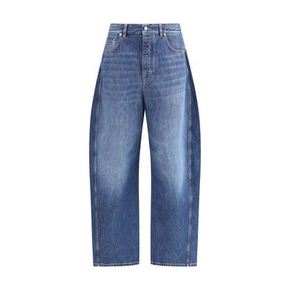 Blue Cotton Relaxed Fit Jeans