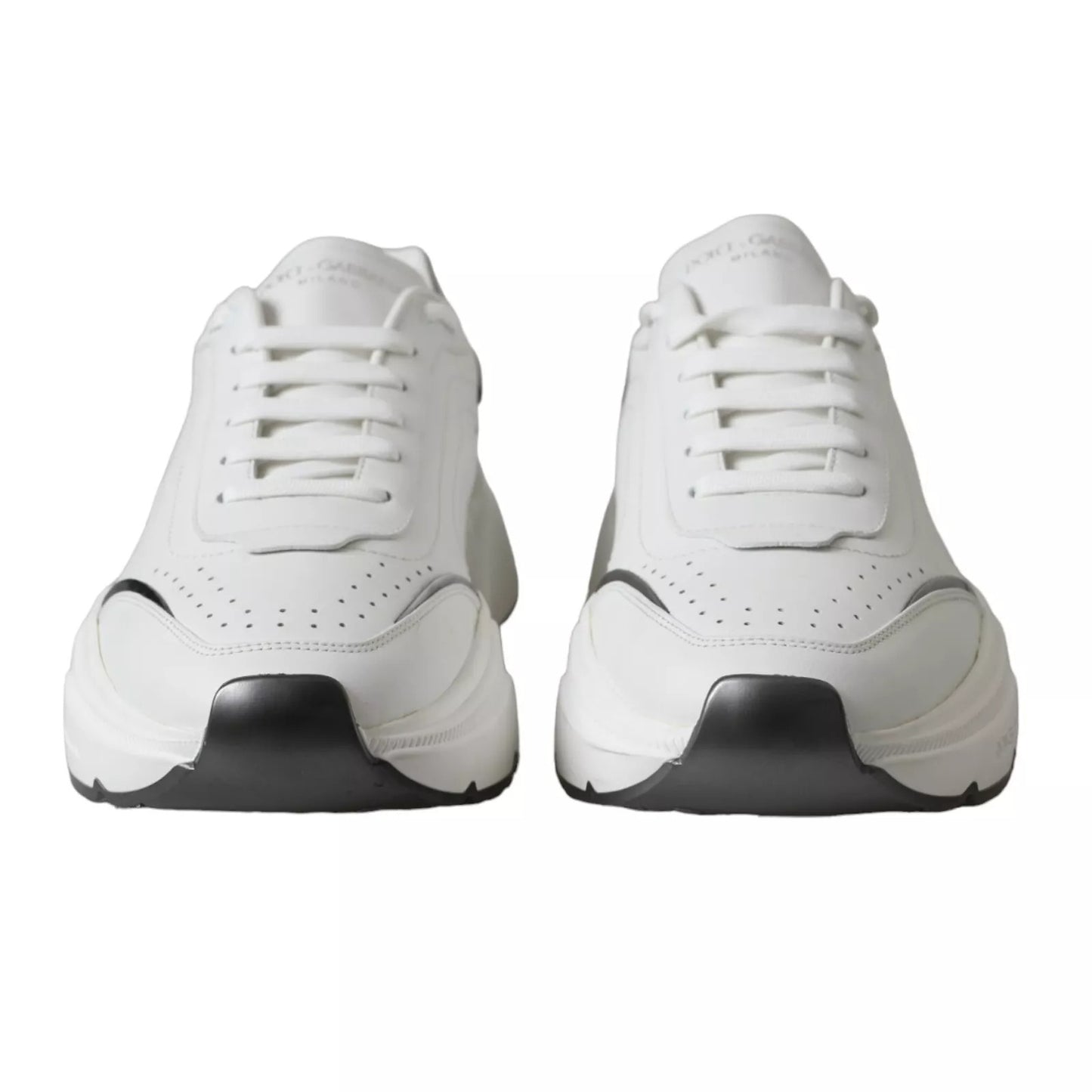 White Silver Leather Sport DAYMASTER Sneakers