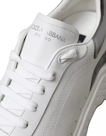 White Silver Leather Sport DAYMASTER Sneakers