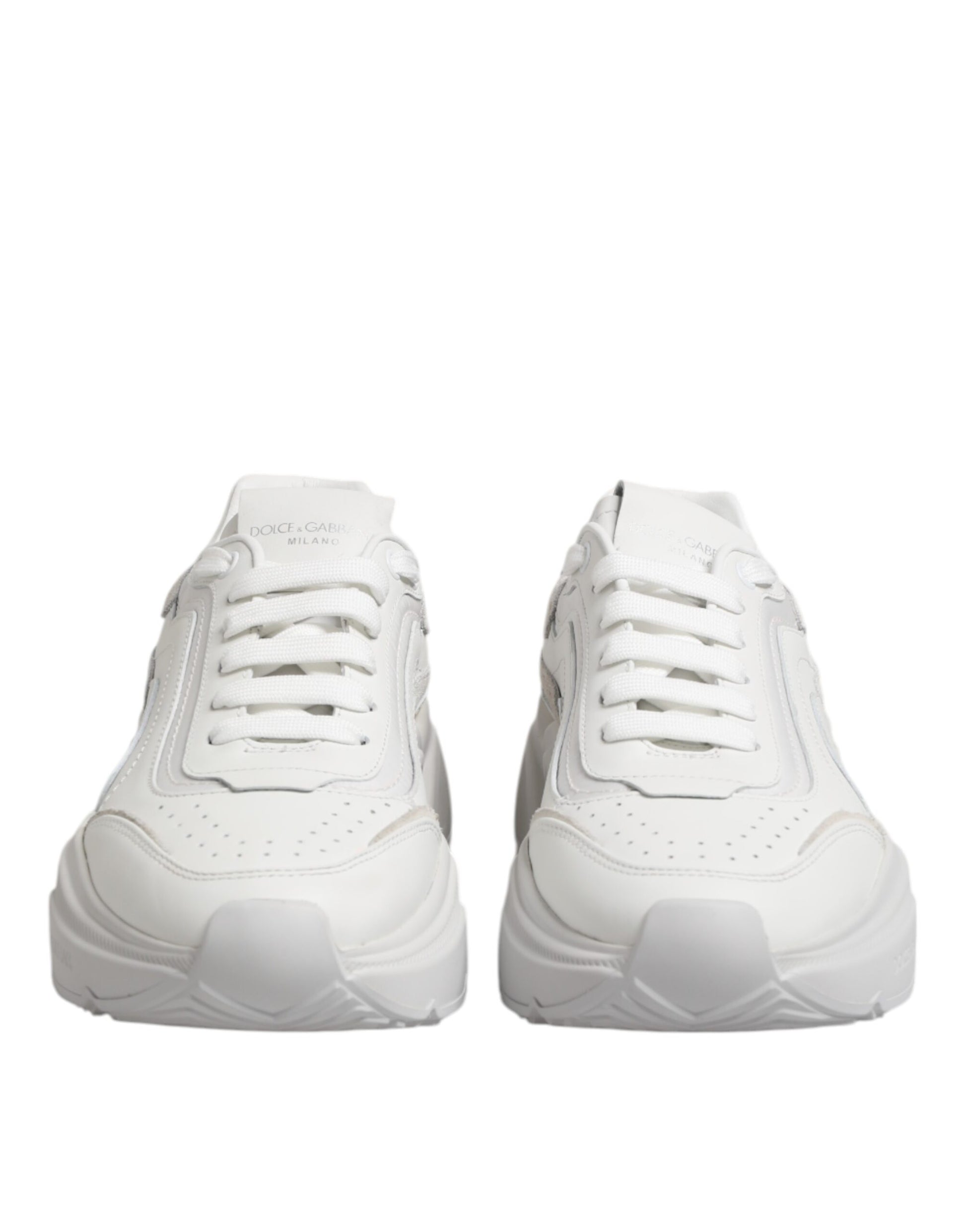 White Leather Daymaster Low Top Sneakers Shoes