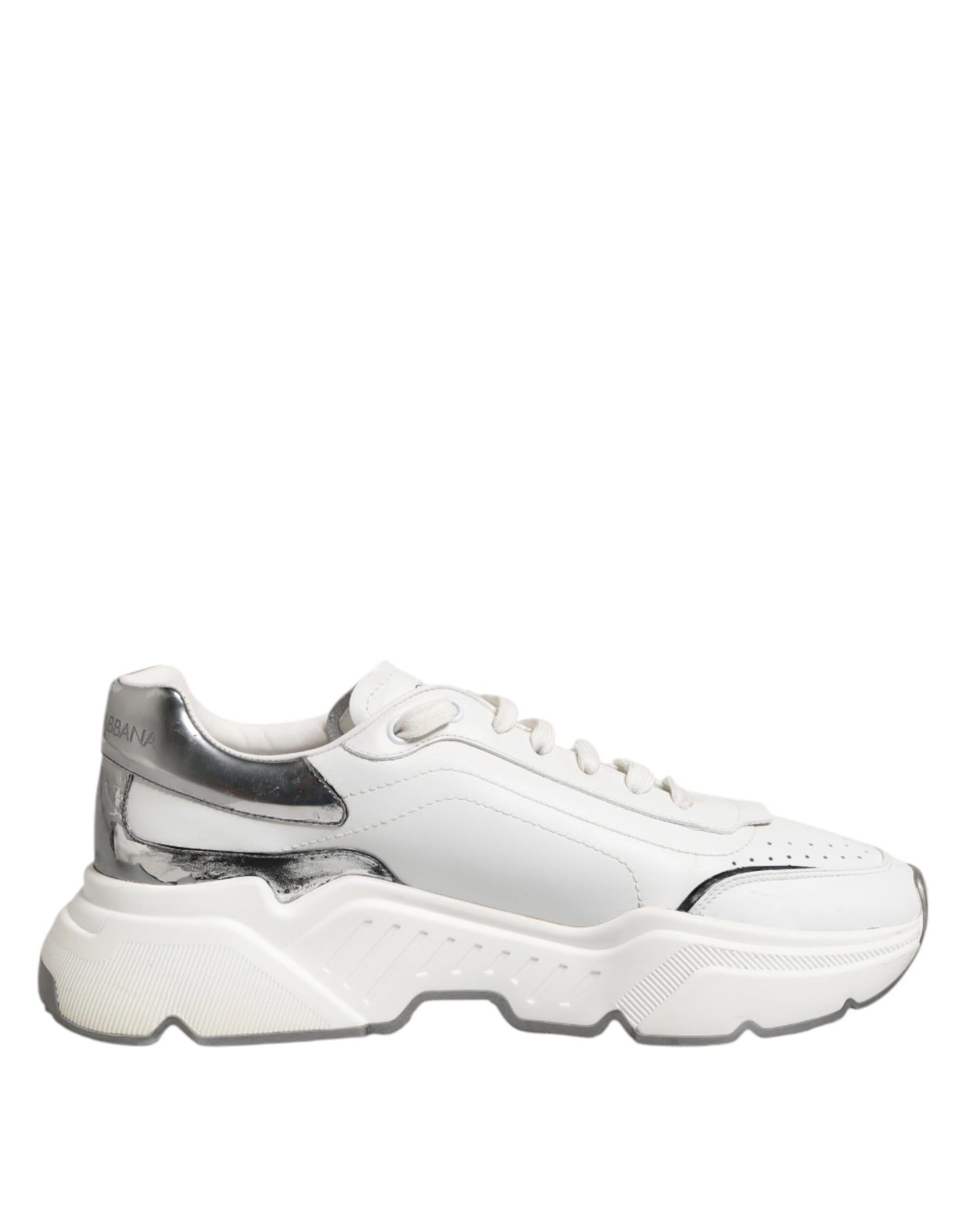 White Daymaster Leather Low Top Sneakers Shoes
