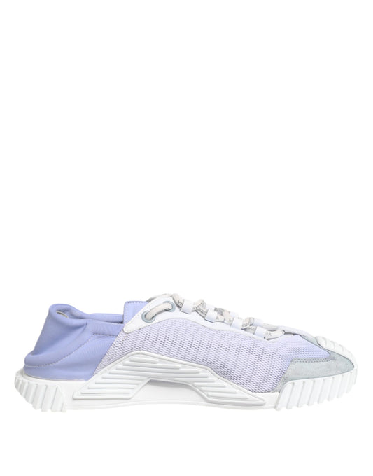 Purple White NS1 Lace Up Low Top Sneakers Shoes