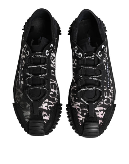 Black White NS1 Lace Up Low Top Sneakers Shoes