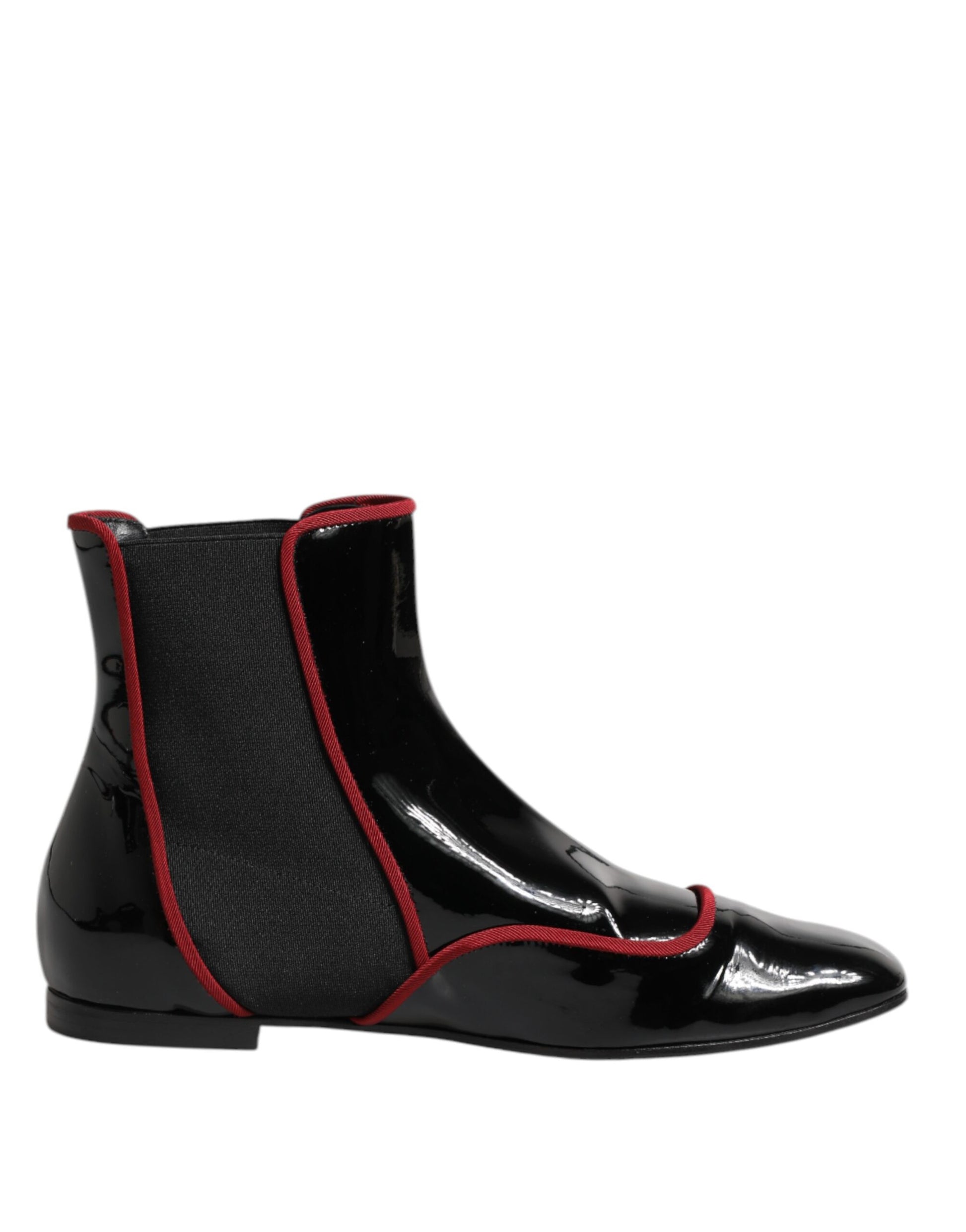 Black Jackie Buttoned Chelsea Boots Shoes