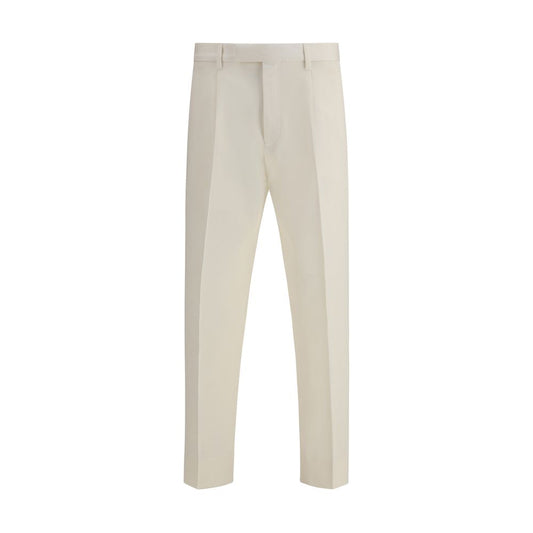 White Cotton Dress Pants