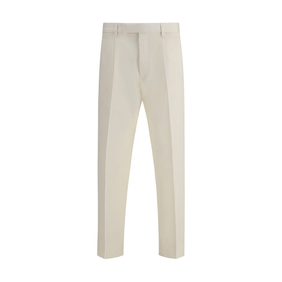 White Cotton Dress Pants