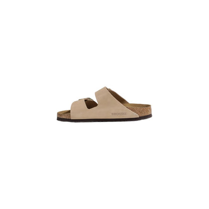 Beige Nubuc Leather Slippers