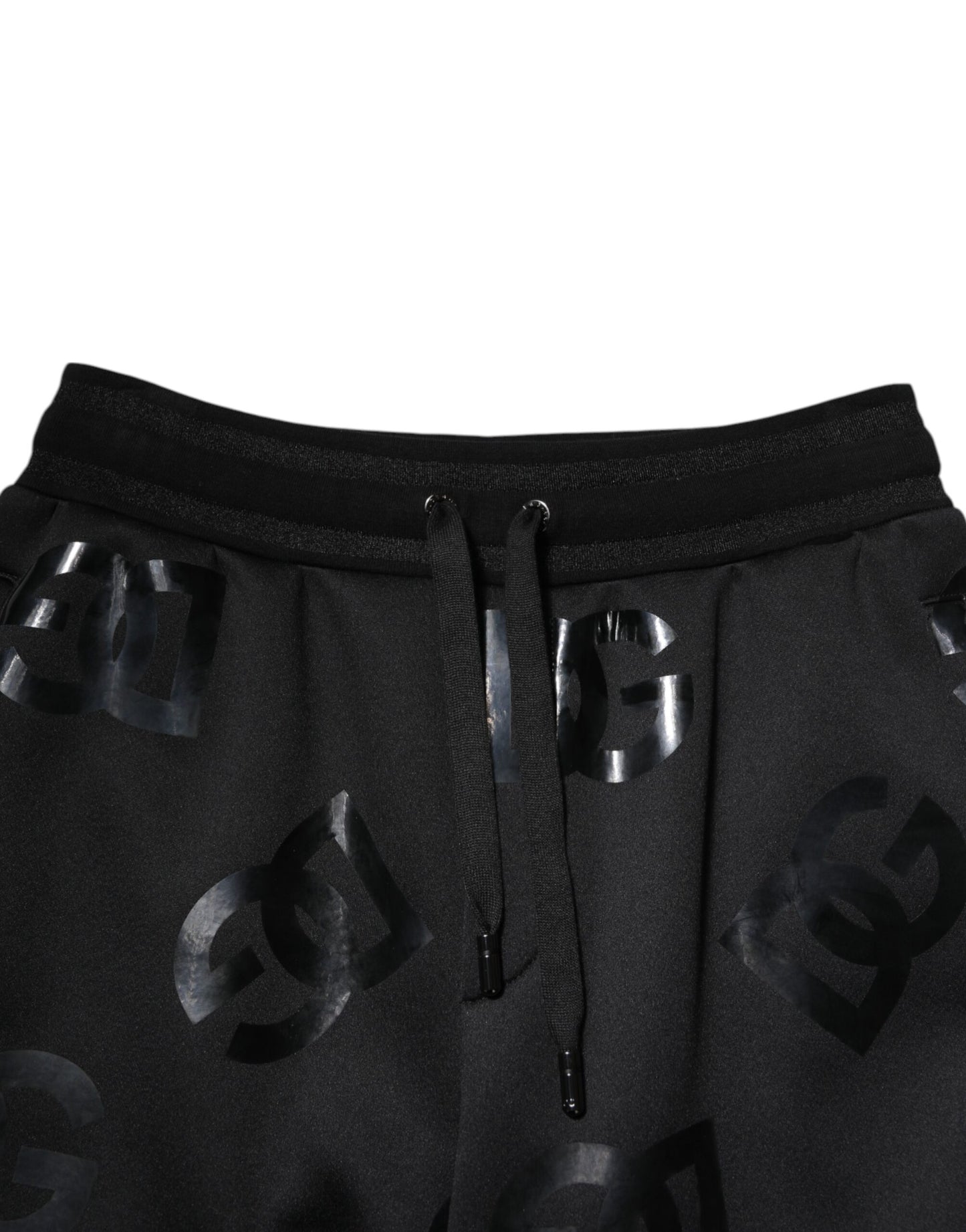 Black Logo Cotton Bermuda Sweatshorts Shorts