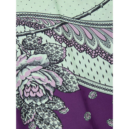 Green Silk Casual Pants