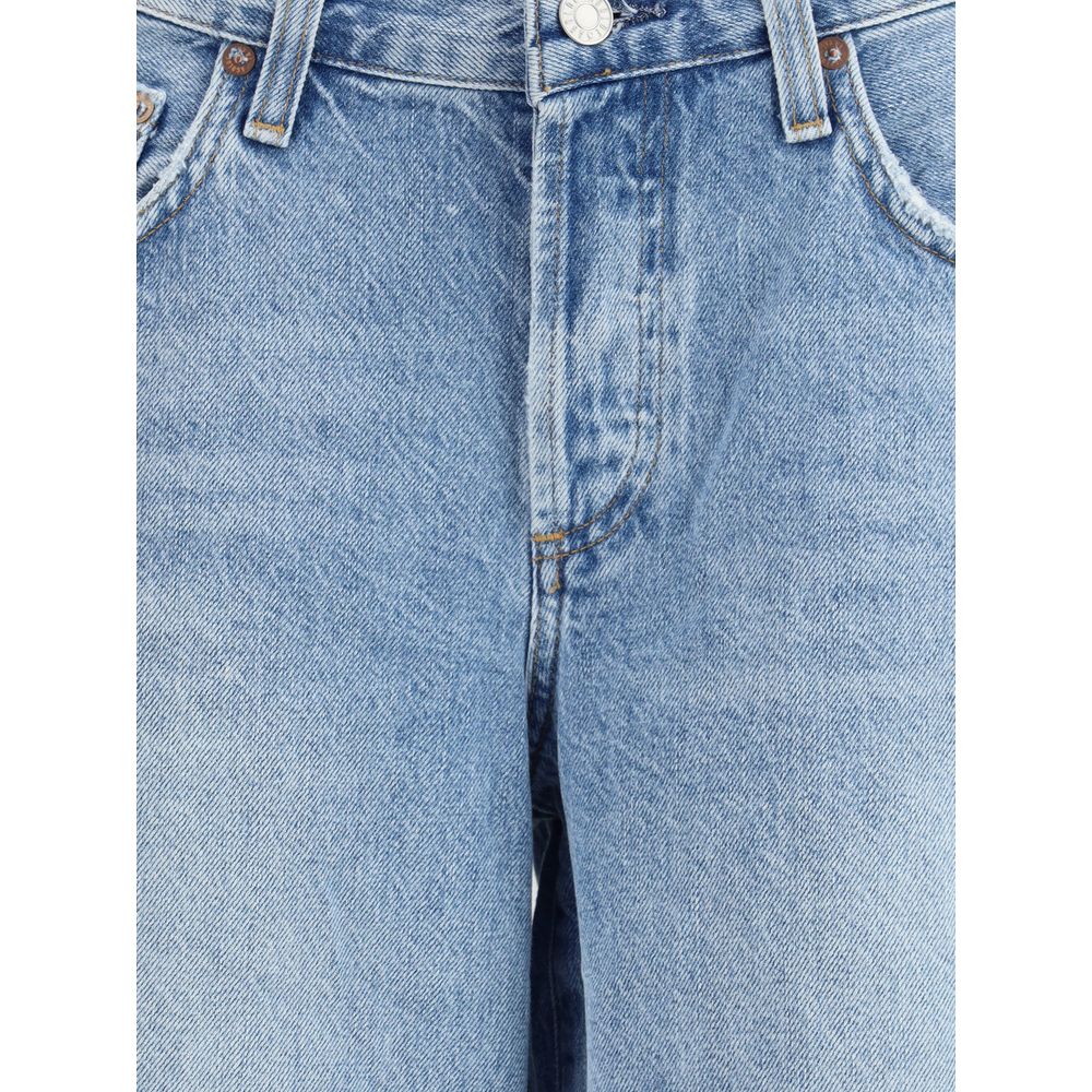 Light Blue Cotton Bermuda Shorts