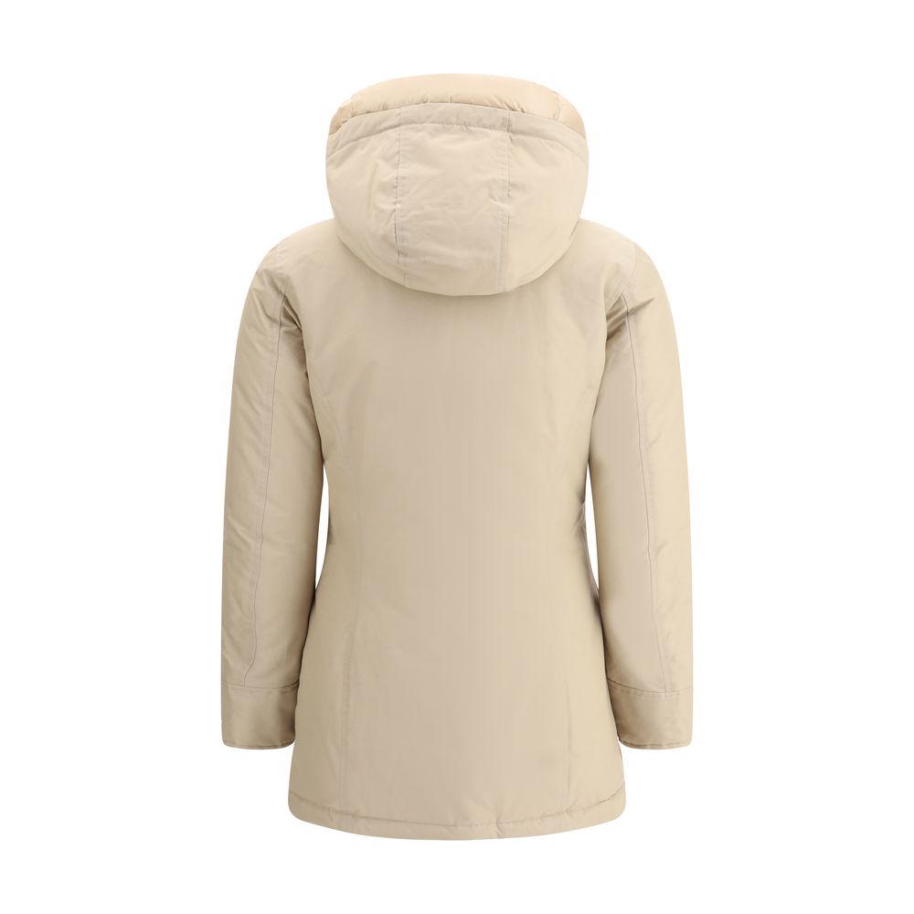 Beige Cotton Parka