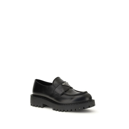 Black Calf Leather Bos Taurus Slip-On Loafers