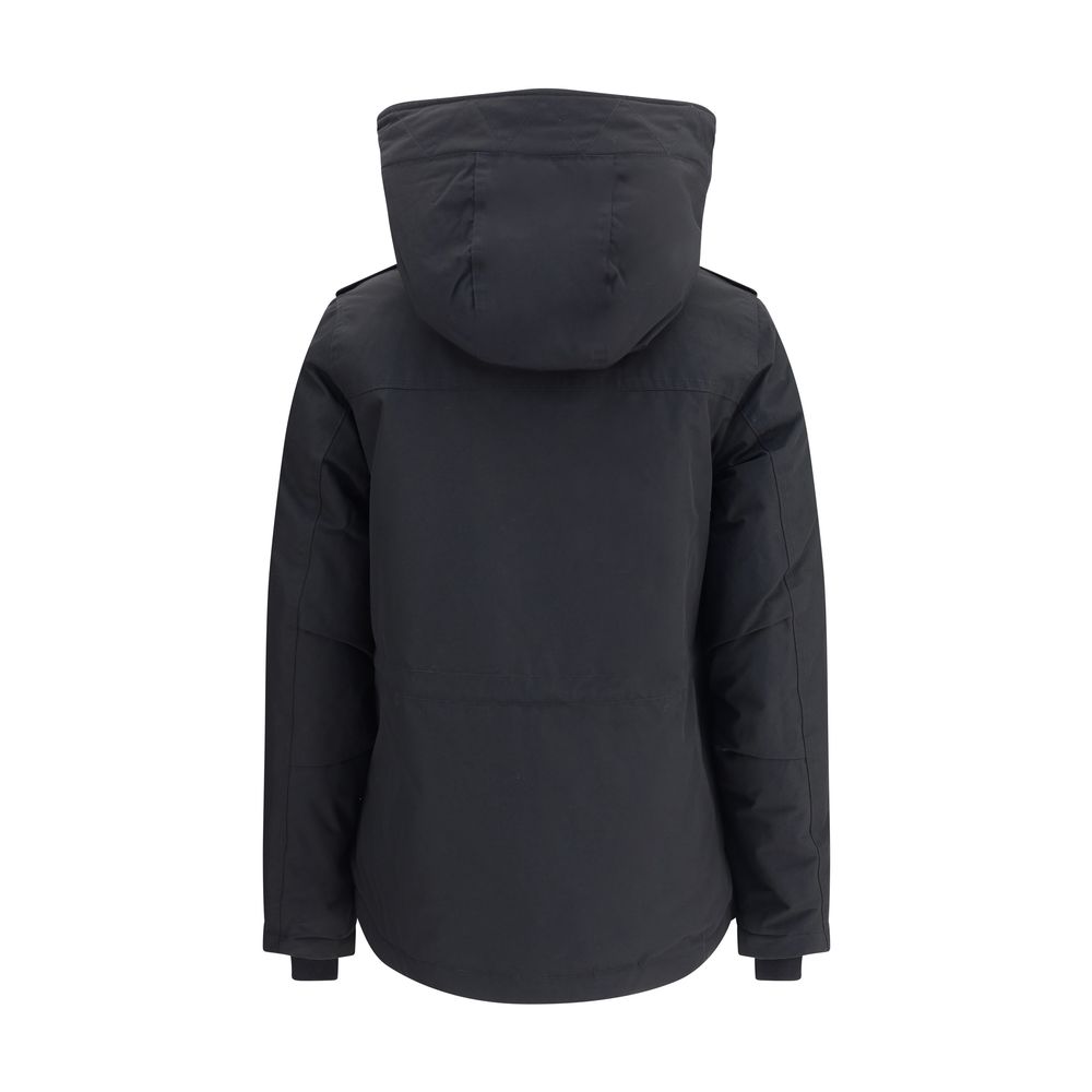 Black Cotton Shell Jacket