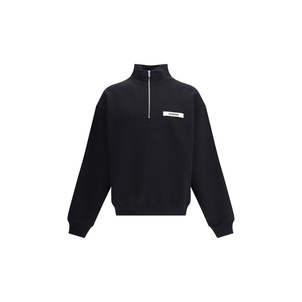 Black Cotton Sweatshirt