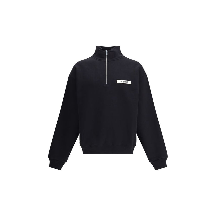 Black Cotton Sweatshirt